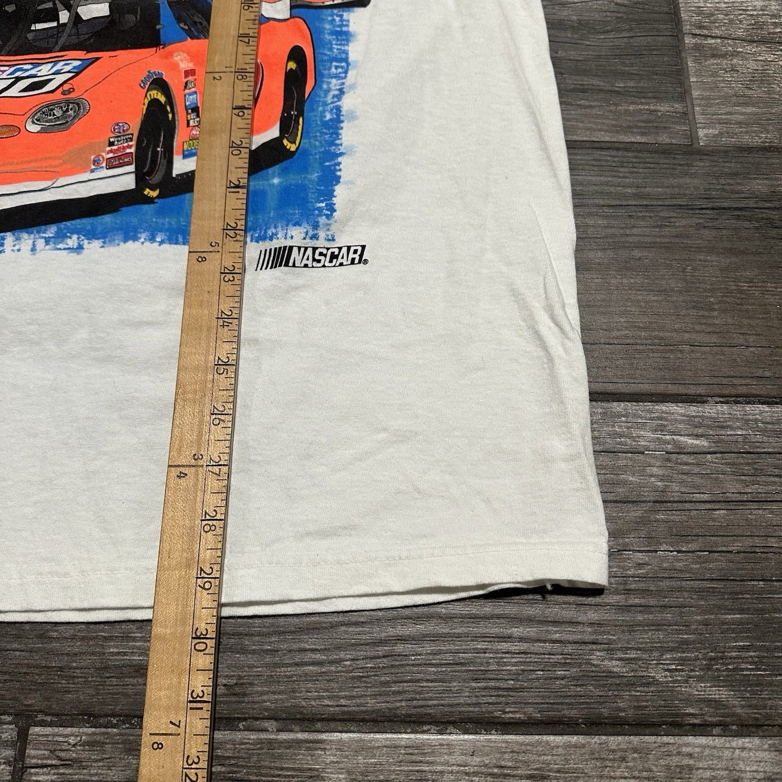 VTG 2000 NASCAR WINSTON CUP SERIES WHITE RACING T-SHIRT SZ XL CHECKERED FLAG Yesterday's Fits Clothing Fashion Vintage Streetwear Fashion Item