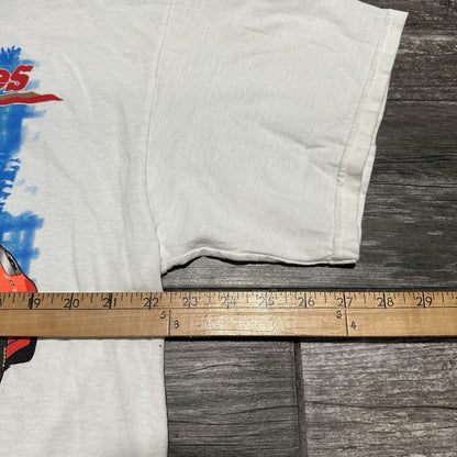 VTG 2000 NASCAR WINSTON CUP SERIES WHITE RACING T-SHIRT SZ XL CHECKERED FLAG Yesterday's Fits Clothing Fashion Vintage Streetwear Fashion Item