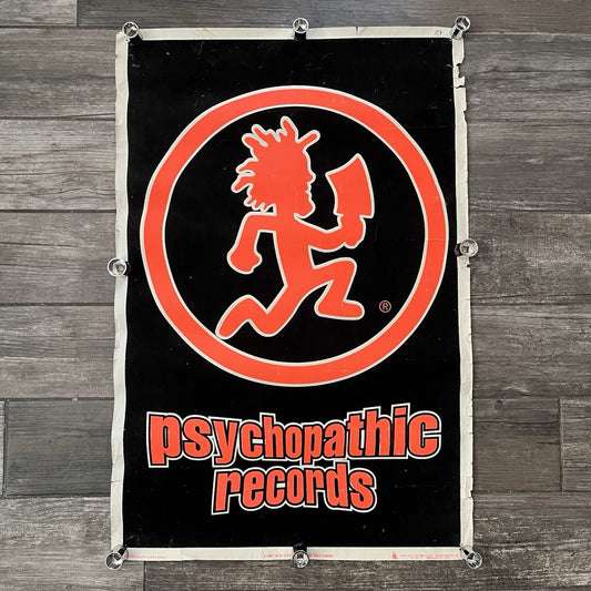VTG ICP INSANE CLOWN POSSE HATCHETMAN PSYCHOPATHIC RECORDS BLACKLIGHT POSTER PO6 Yesterday's Fits Clothing Fashion Vintage Streetwear Fashion Item