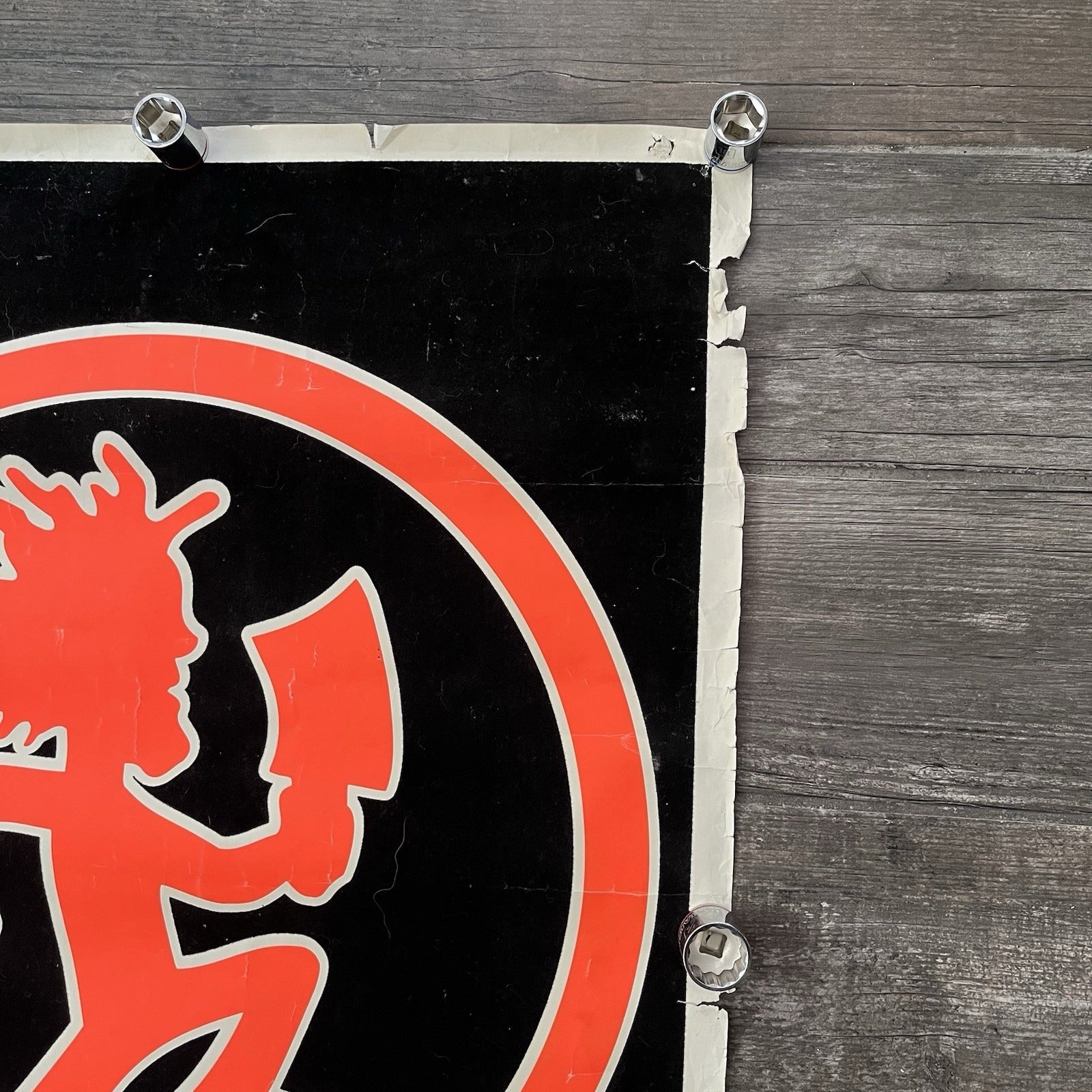 VTG ICP INSANE CLOWN POSSE HATCHETMAN PSYCHOPATHIC RECORDS BLACKLIGHT POSTER PO6 Yesterday's Fits Clothing Fashion Vintage Streetwear Fashion Item