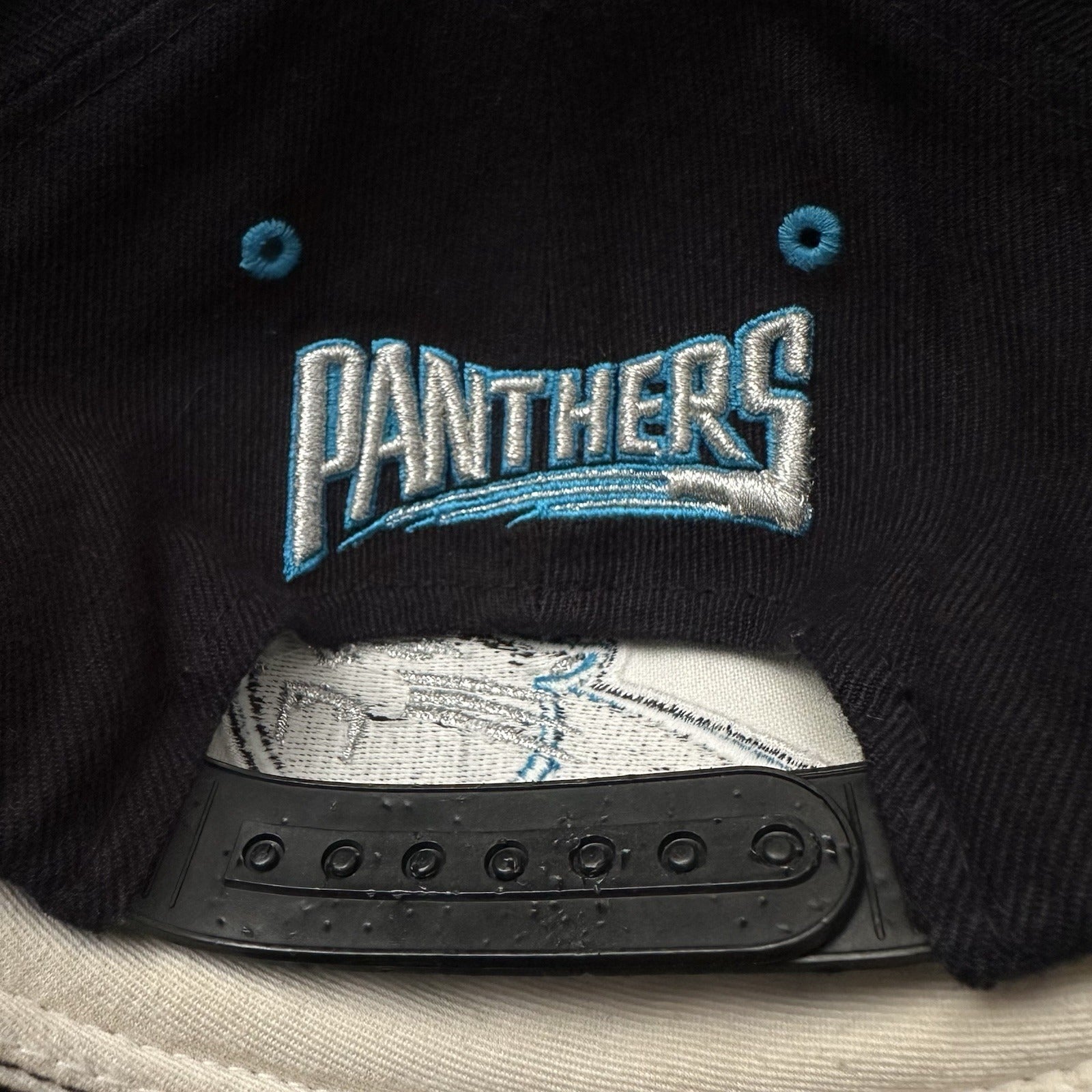 VTG AMERICAN NEEDLE CAROLINA PANTHERS WOOL BLEND BLACK SNAPBACK FOOTBALL HAT Yesterday's Fits Clothing Fashion Vintage Streetwear Fashion Item