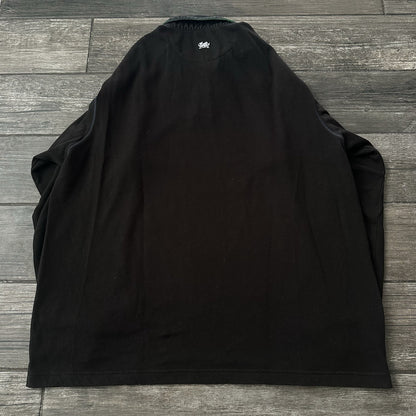 2002 REEBOK WALES RUGBY BLACK JERSEY LONG SLEEVE SHIRT SZ L WRU CYMRU Yesterday's Fits Clothing Fashion Vintage Streetwear Fashion Item