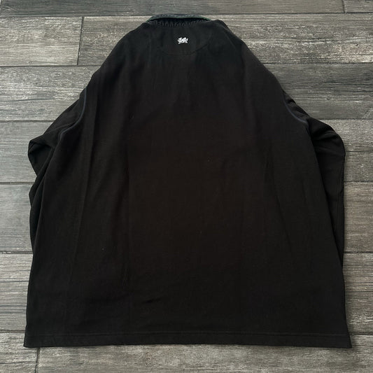 2002 REEBOK WALES RUGBY BLACK JERSEY LONG SLEEVE SHIRT SZ L WRU CYMRU Yesterday's Fits Clothing Fashion Vintage Streetwear Fashion Item