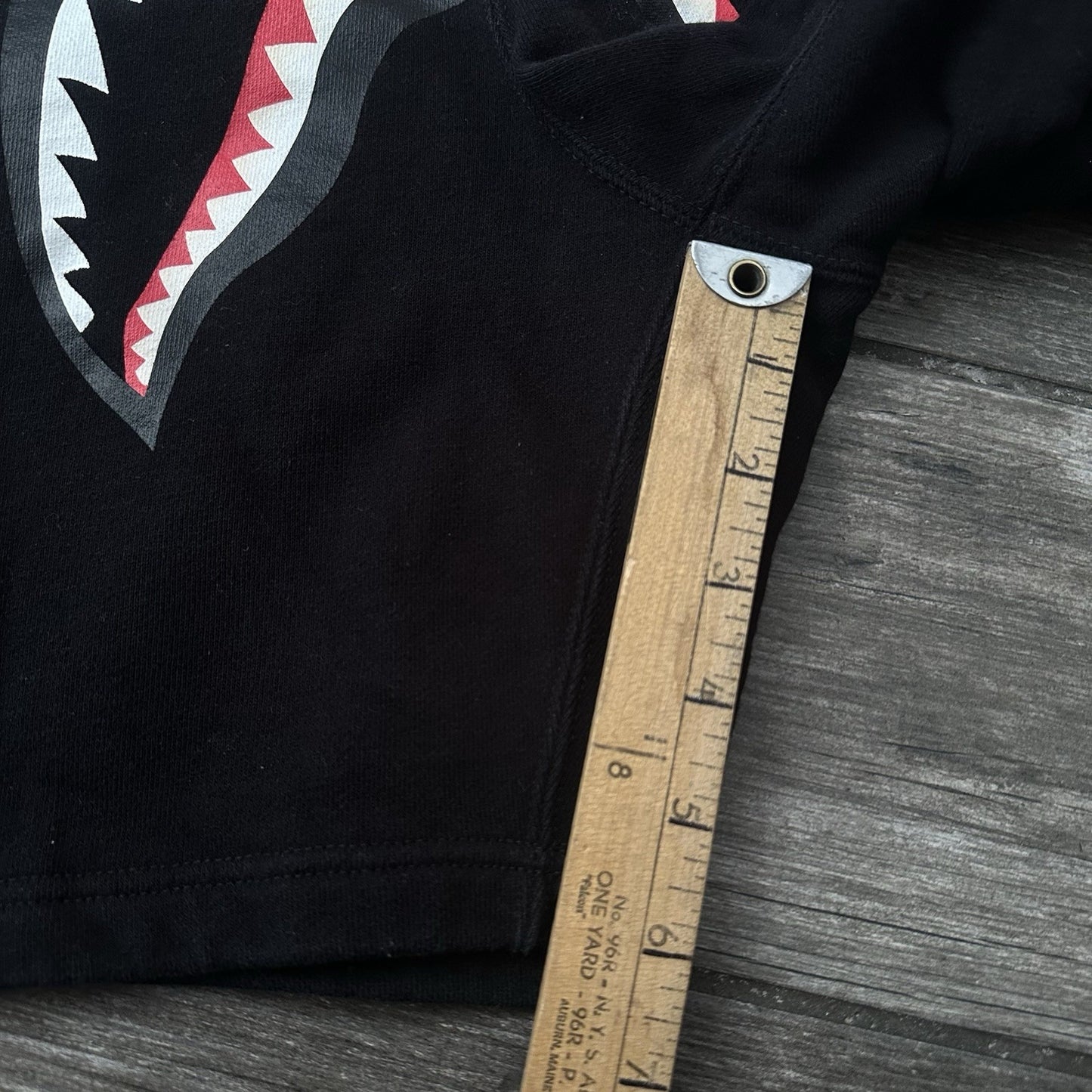 A BATHING APE BAPE BLACK COTTON SHARK FACE SWEAT SHORTS HEAVYWEIGHT CAMO SZ S A Bathing Ape Clothing Fashion Vintage Streetwear Fashion Item
