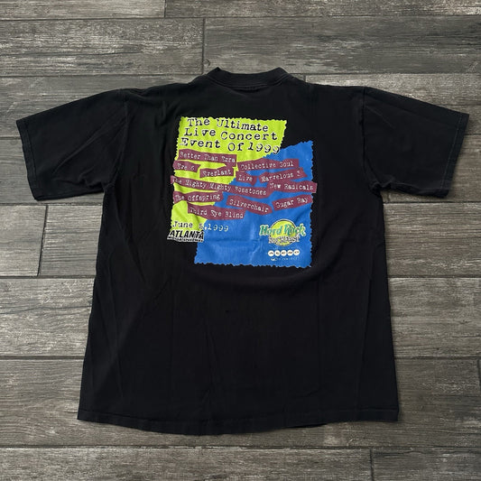 VTG 1999 HARD ROCK MUSIC FESTIVAL THE OFFSPRING SILVERCHAIR THIRD EYE BLIND XL Hard Rock Clothing Fashion Vintage Streetwear Fashion Item