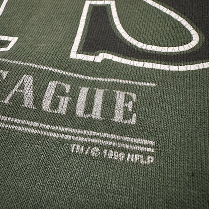 VTG 1999 LEE SPORT NEW YORK JETS FADED FOOTBALL GREEN SWEATSHIRT SZ L NFL USA Yesterday's Fits Clothing Fashion Vintage Streetwear Fashion Item