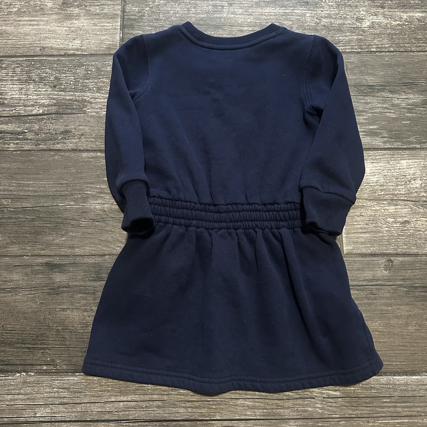 POLO RALPH LAUREN BEAR SWEATSHIRT SWEATER-DRESS SZ GIRLS 2 NAVY BLUE Yesterday's Fits Clothing Fashion Vintage Streetwear Fashion Item