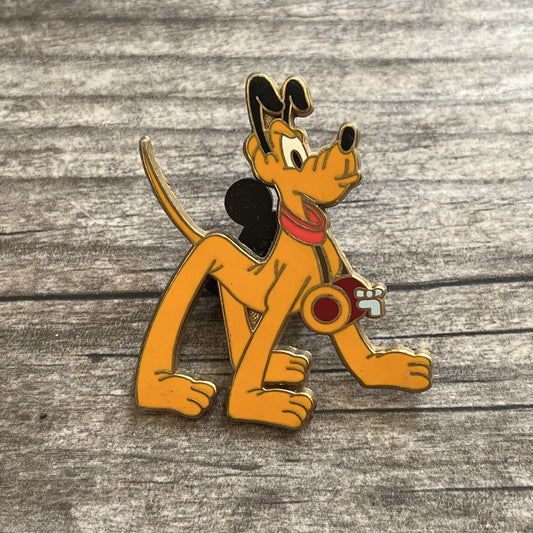 DISNEY PLUTO THE DOG RESCUE SERIES ENAMEL TRADING PIN NECK WATER FLASK Yesterday's Fits Clothing Fashion Vintage Streetwear Fashion Item