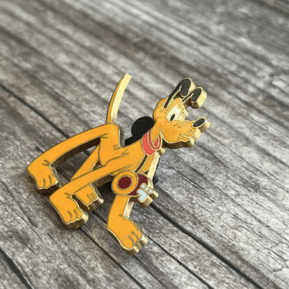 DISNEY PLUTO THE DOG RESCUE SERIES ENAMEL TRADING PIN NECK WATER FLASK Yesterday's Fits Clothing Fashion Vintage Streetwear Fashion Item