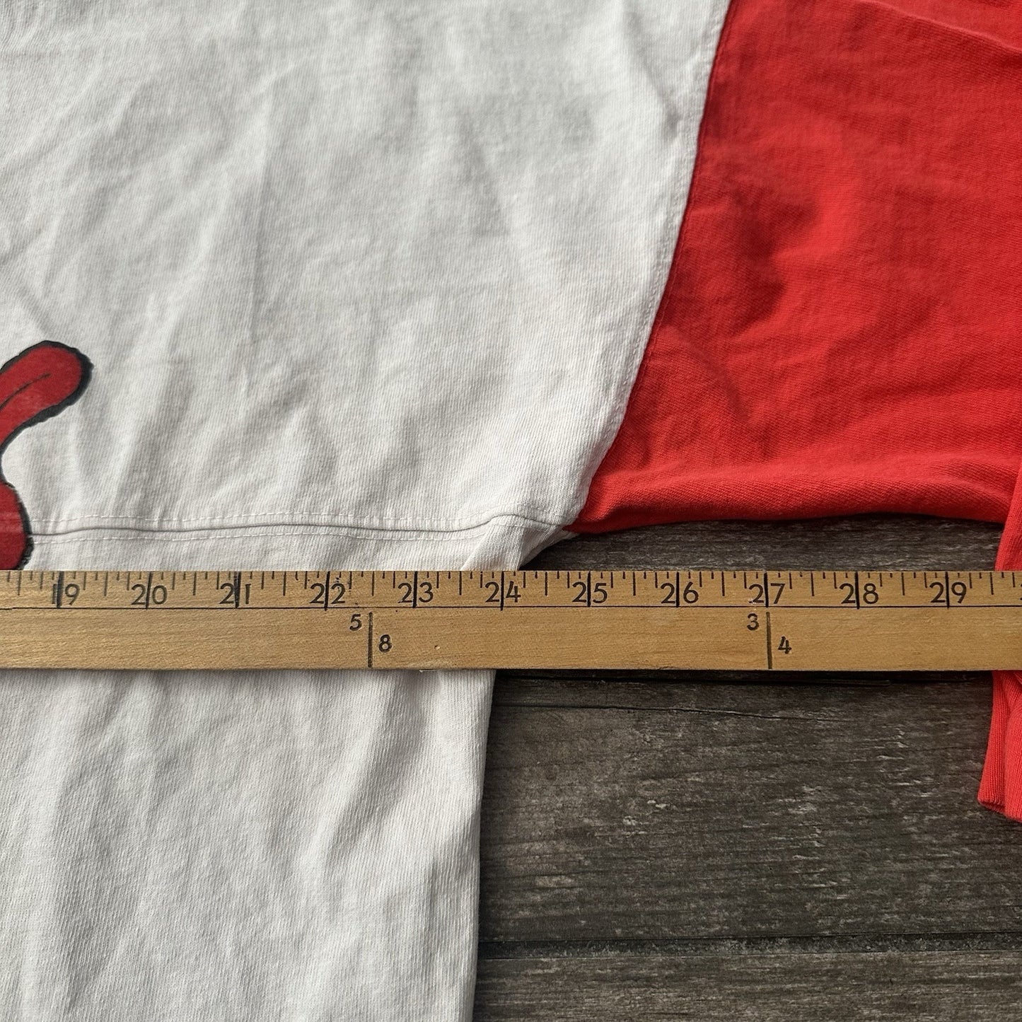 DISNEY SPIRIT JERSEY TOY STORY FORKY LONG SLEEVE SHIRT WHITE RED BLUE SZ L Yesterday's Fits Clothing Fashion Vintage Streetwear Fashion Item