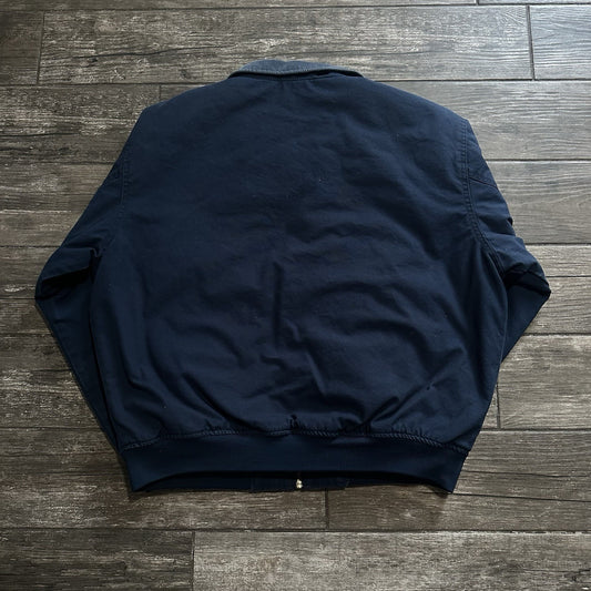 VTG TENNESSEE TITANS DETROIT STYLE NAVY BLUE FOOTBALL JACKET COAT XL CORDUROY Yesterday's Fits Clothing Fashion Vintage Streetwear Fashion Item