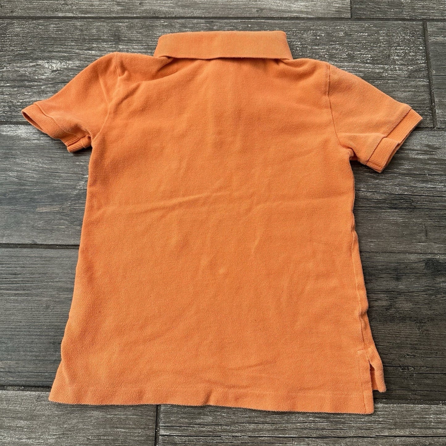 POLO RALPH LAUREN ORANGE FISH COLLARD SHIRT YOUTH KIDS SZ 5 1/4 BUTTON Yesterday's Fits Clothing Fashion Vintage Streetwear Fashion Item