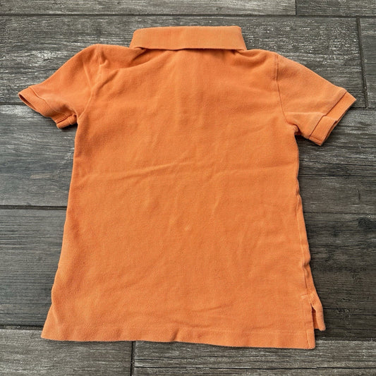 POLO RALPH LAUREN ORANGE FISH COLLARD SHIRT YOUTH KIDS SZ 5 1/4 BUTTON Yesterday's Fits Clothing Fashion Vintage Streetwear Fashion Item