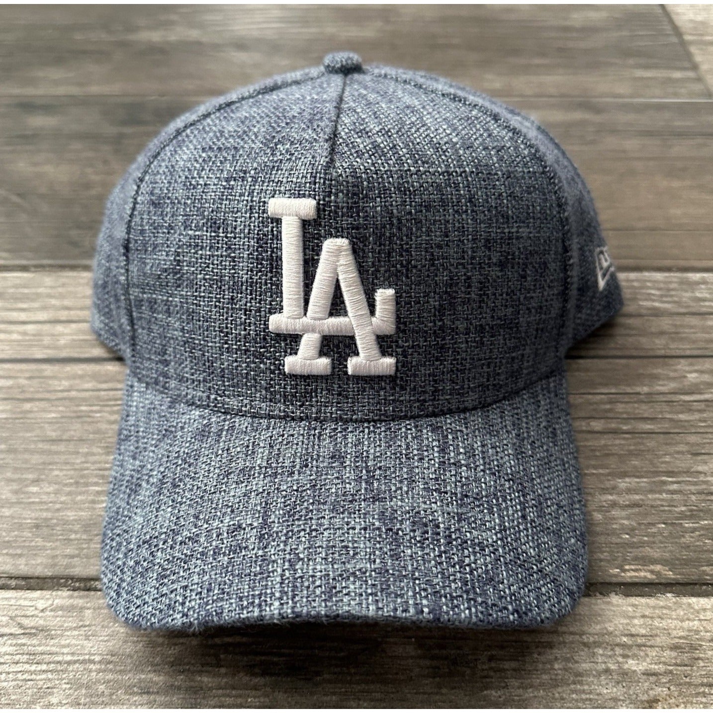 NEW ERA 990 LOS ANGELES DODGERS HEMP BLUE WHITE SNAPBACK BASEBALL HAT LA Yesterday's Fits Clothing Fashion Vintage Streetwear Fashion Item