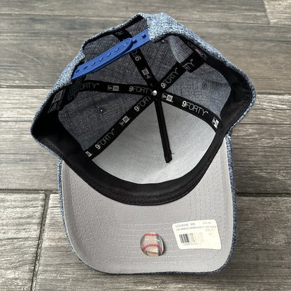 NEW ERA 990 LOS ANGELES DODGERS HEMP BLUE WHITE SNAPBACK BASEBALL HAT LA Yesterday's Fits Clothing Fashion Vintage Streetwear Fashion Item