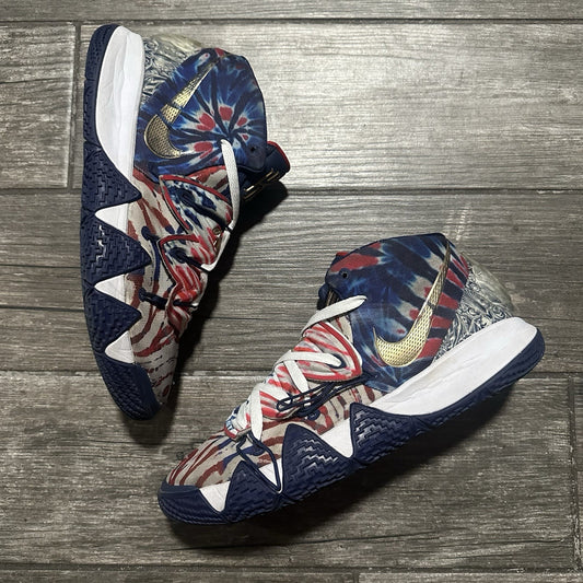 NIKE KYRIE KYBRID S2 USA RED WHITE BLUE BASKETBALL SNEAKERS SZ 10 CQ9323-400 Yesterday's Fits Clothing Fashion Vintage Streetwear Fashion Item