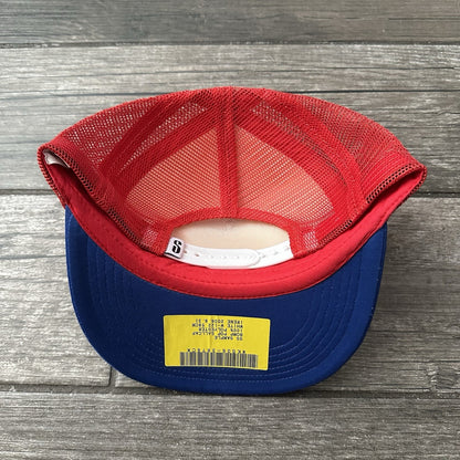 SAMPLE Y2K STUSSY ICECREAM POPSICLE RED WHITE BLUE TRUCKER SNAPBACK HAT NEW Yesterday's Fits Clothing Fashion Vintage Streetwear Fashion Item