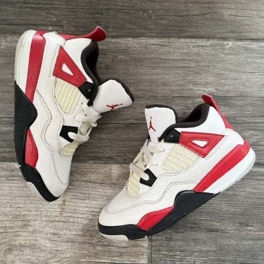 AIR JORDAN 4 AJ4 RETRO RED CEMENT BQ7670-161 WHITE BLACK SZ 10C TD NO BOX Yesterday's Fits Clothing Fashion Vintage Streetwear Fashion Item