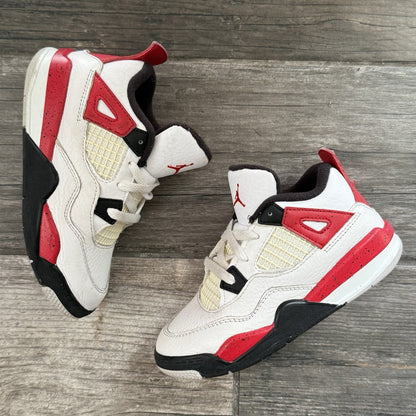 AIR JORDAN 4 AJ4 RETRO RED CEMENT BQ7670-161 WHITE BLACK SZ 10C TD NO BOX Yesterday's Fits Clothing Fashion Vintage Streetwear Fashion Item
