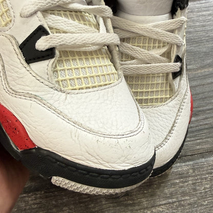 AIR JORDAN 4 AJ4 RETRO RED CEMENT BQ7670-161 WHITE BLACK SZ 10C TD NO BOX Yesterday's Fits Clothing Fashion Vintage Streetwear Fashion Item
