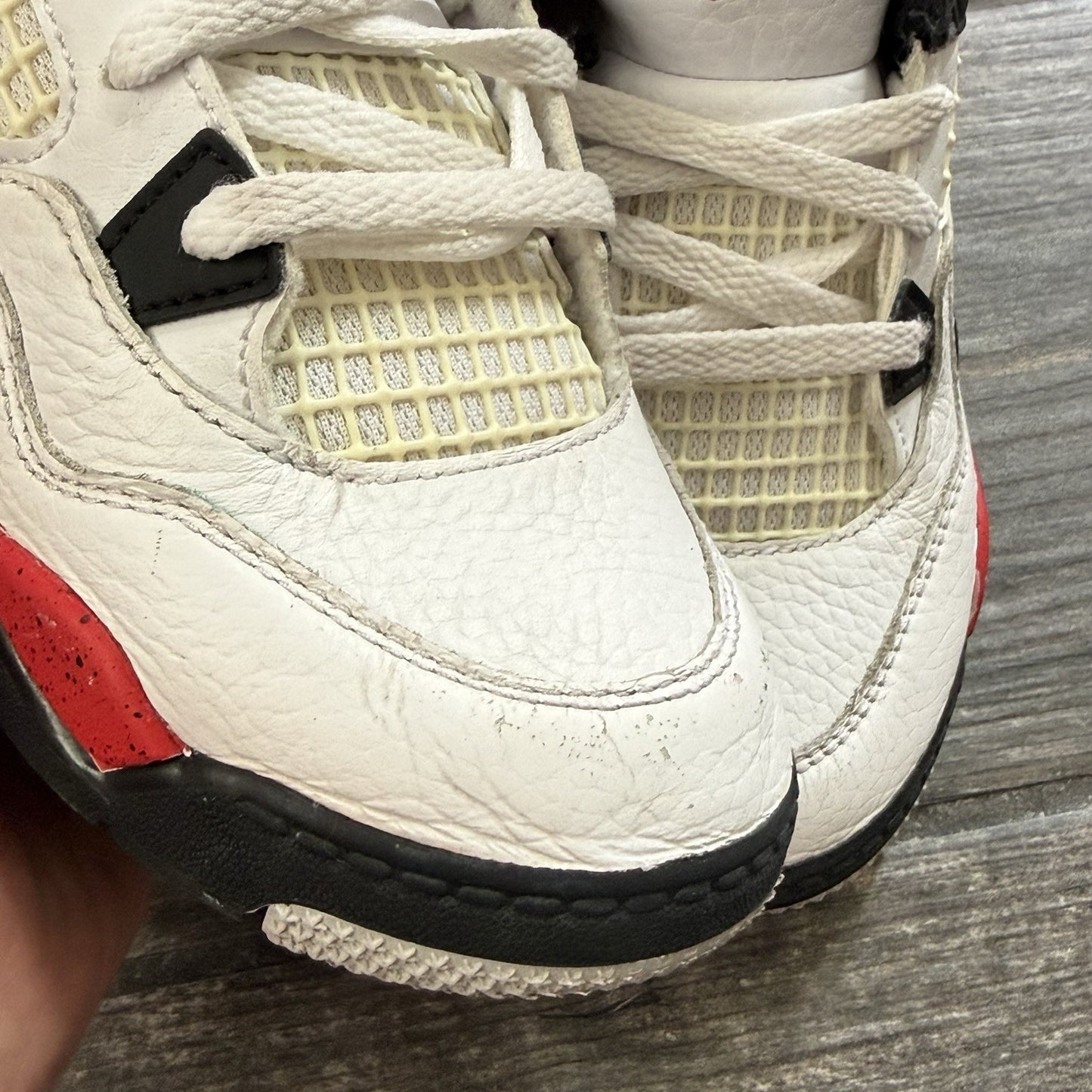 AIR JORDAN 4 AJ4 RETRO RED CEMENT BQ7670-161 WHITE BLACK SZ 10C TD NO BOX Yesterday's Fits Clothing Fashion Vintage Streetwear Fashion Item