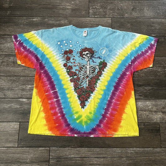 2019 GRATEFUL DEAD & COMPANY SUMMER TOUR TIE-DYE T-SHIRT 3XL BERTHA ROSES Yesterday's Fits Clothing Fashion Vintage Streetwear Fashion Item