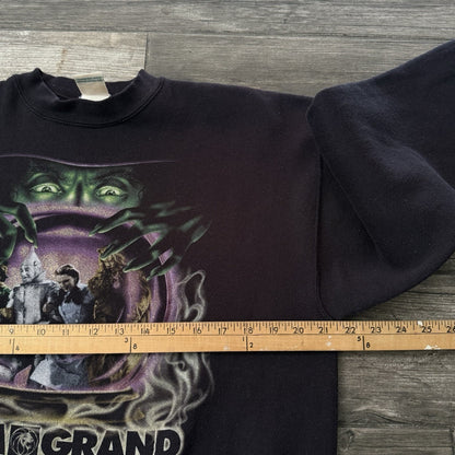 VTG 90s MGM GRAND WIZARD OF OZ WICKED WITCH BLACK SWEATSHIRT FITS SZ M MOVIE Yesterday's Fits Clothing Fashion Vintage Streetwear Fashion Item