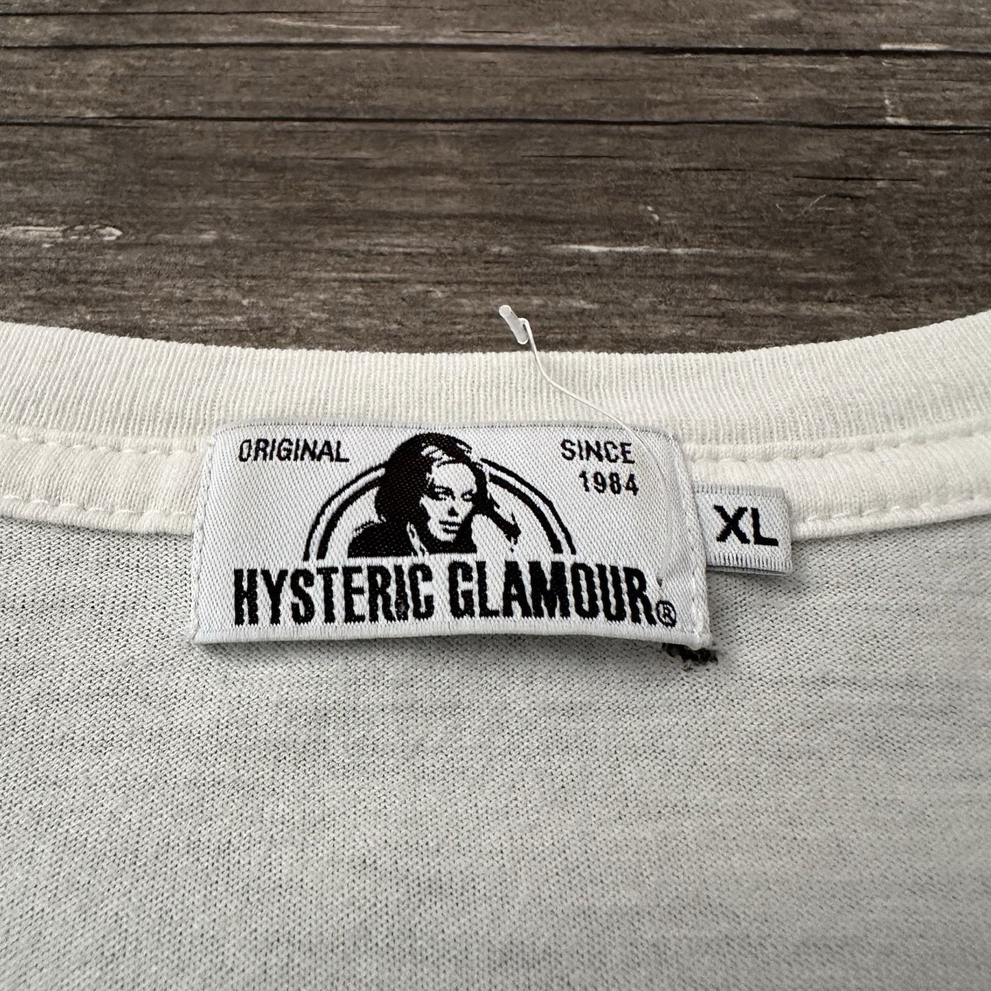 HYSTERIC GLAMOUR KEVIN LYONS CARTOON GRAPHIC WHITE T-SHIRT SHORT SLEEVE 2018 XL Yesterday's Fits Clothing Fashion Vintage Streetwear Fashion Item