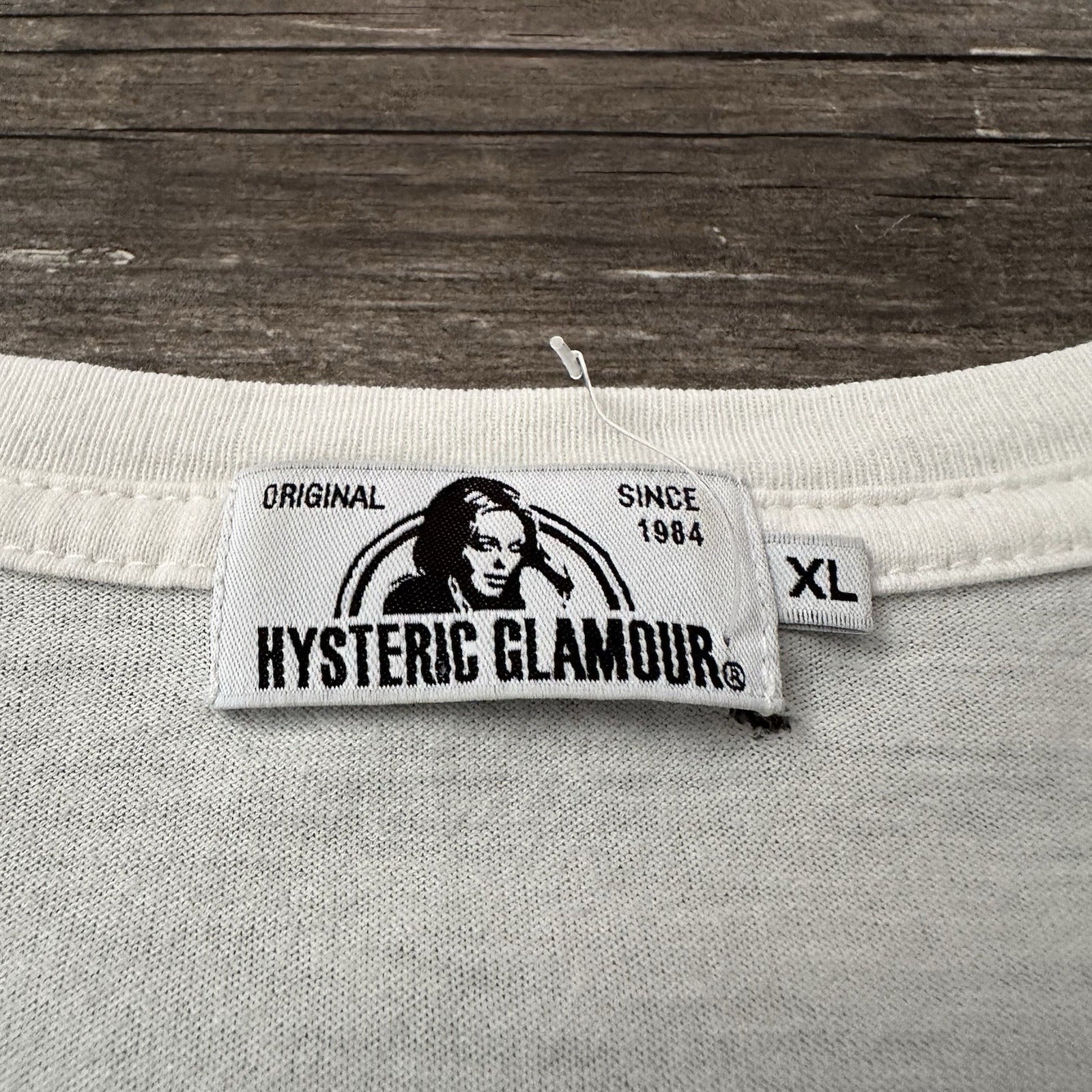 HYSTERIC GLAMOUR KEVIN LYONS CARTOON GRAPHIC WHITE T-SHIRT SHORT SLEEVE 2018 XL Yesterday's Fits Clothing Fashion Vintage Streetwear Fashion Item