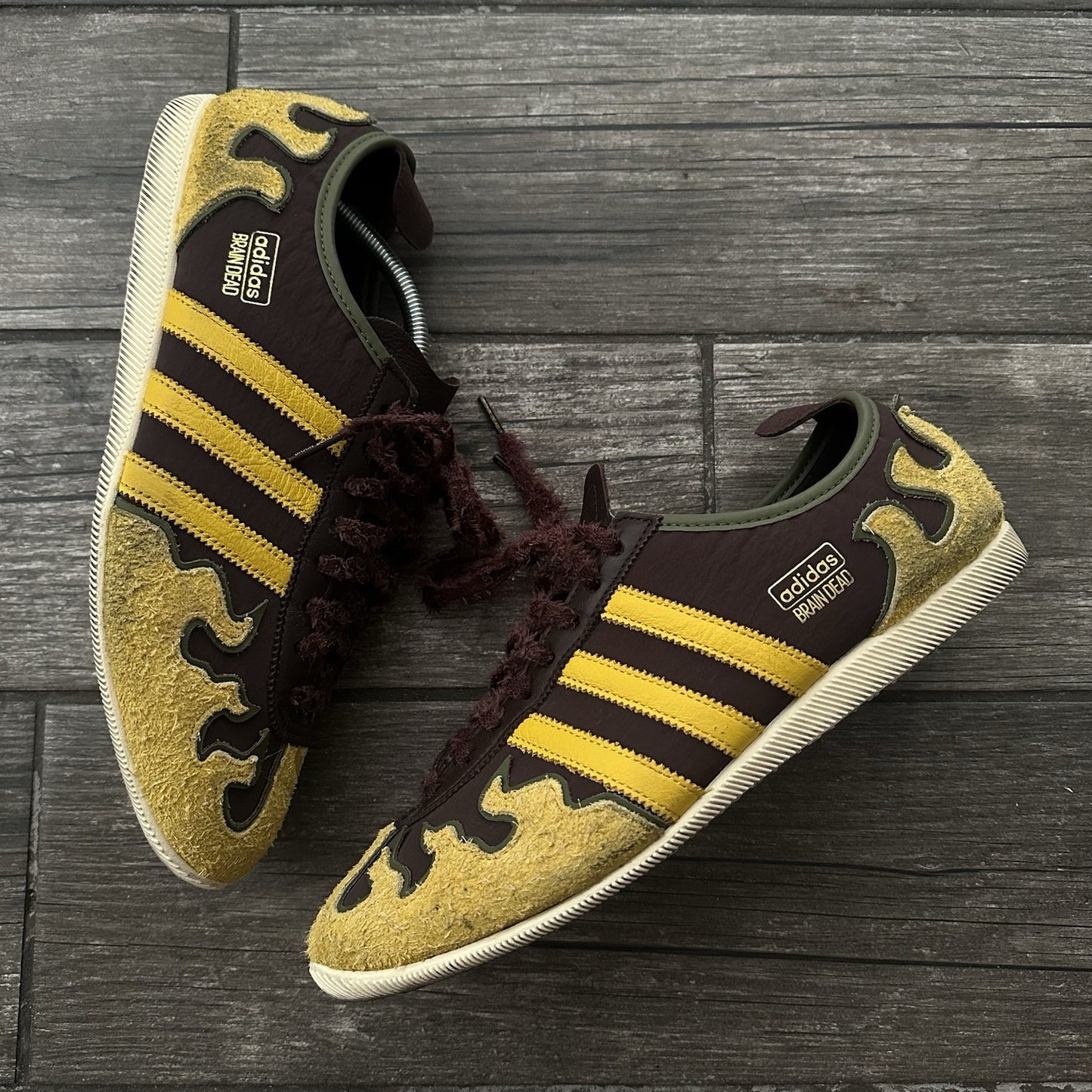 ADIDAS BRAIN DEAD JAPAN LO SHADOW BROWN HAZY YELLOW SZ 11.5 SNEAKERS JQ6789