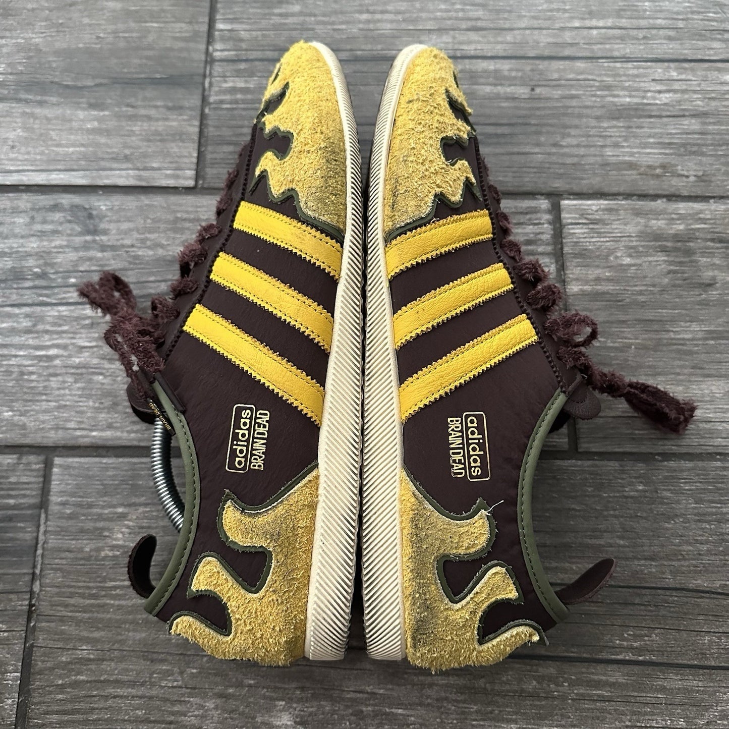 ADIDAS BRAIN DEAD JAPAN LO SHADOW BROWN HAZY YELLOW SZ 11.5 SNEAKERS JQ6789