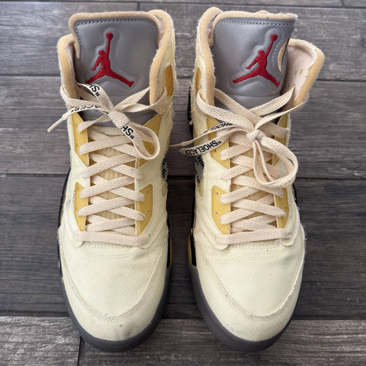 AIR JORDAN 5 AJ5 OFF WHITE SP SAIL DH8565-100 SZ 13 SNEAKERS NO BOX PREOWNED Yesterday's Fits Clothing Fashion Vintage Streetwear Fashion Item