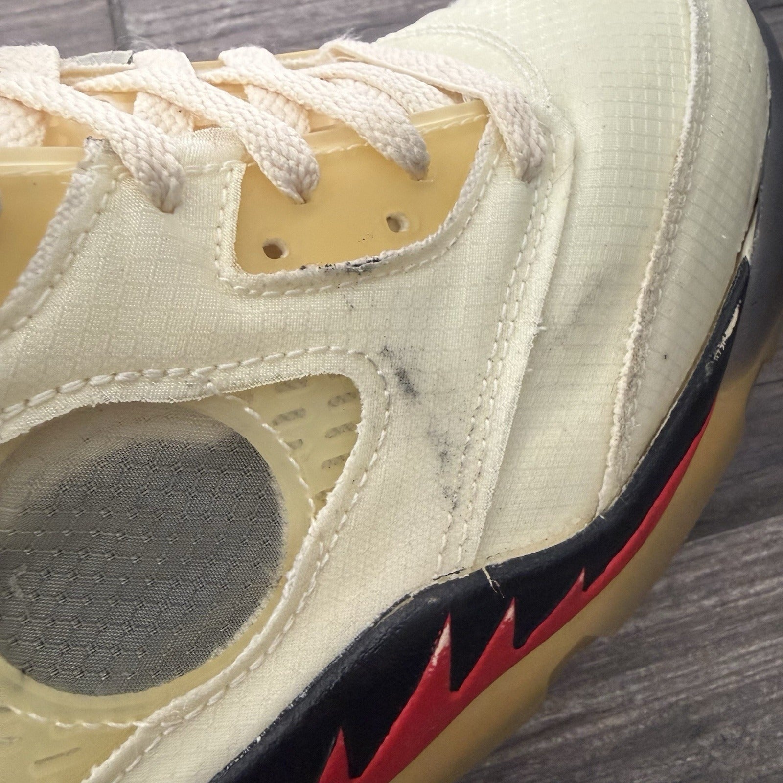 AIR JORDAN 5 AJ5 OFF WHITE SP SAIL DH8565-100 SZ 13 SNEAKERS NO BOX PREOWNED Yesterday's Fits Clothing Fashion Vintage Streetwear Fashion Item