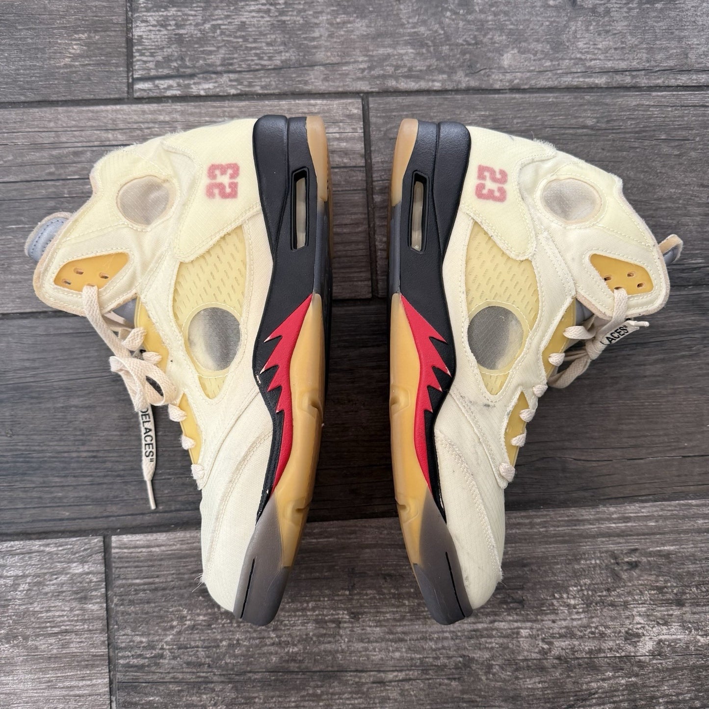 AIR JORDAN 5 AJ5 OFF WHITE SP SAIL DH8565-100 SZ 13 SNEAKERS NO BOX PREOWNED Yesterday's Fits Clothing Fashion Vintage Streetwear Fashion Item
