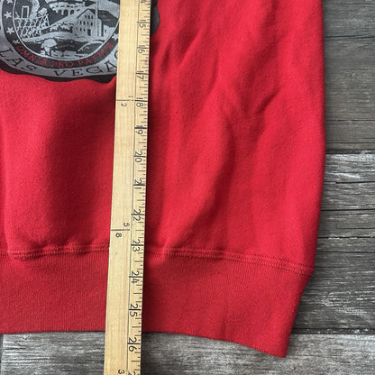 VTG 80s UNLV RUNNIN REBELS RED PULLOVER CREST SHIELD LOGO SWEATSHIRT SZ M Yesterday's Fits Clothing Fashion Vintage Streetwear Fashion Item