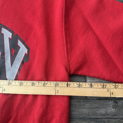 VTG 80s UNLV RUNNIN REBELS RED PULLOVER CREST SHIELD LOGO SWEATSHIRT SZ M Yesterday's Fits Clothing Fashion Vintage Streetwear Fashion Item