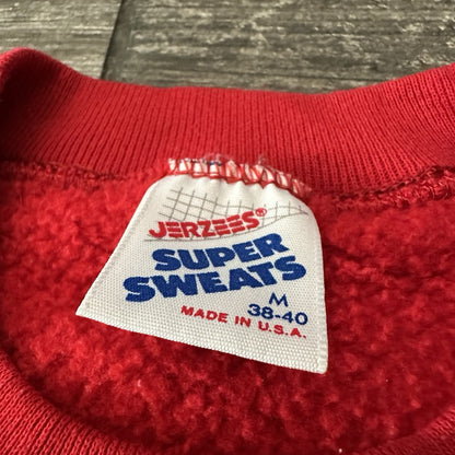VTG 80s UNLV RUNNIN REBELS RED PULLOVER CREST SHIELD LOGO SWEATSHIRT SZ M Yesterday's Fits Clothing Fashion Vintage Streetwear Fashion Item