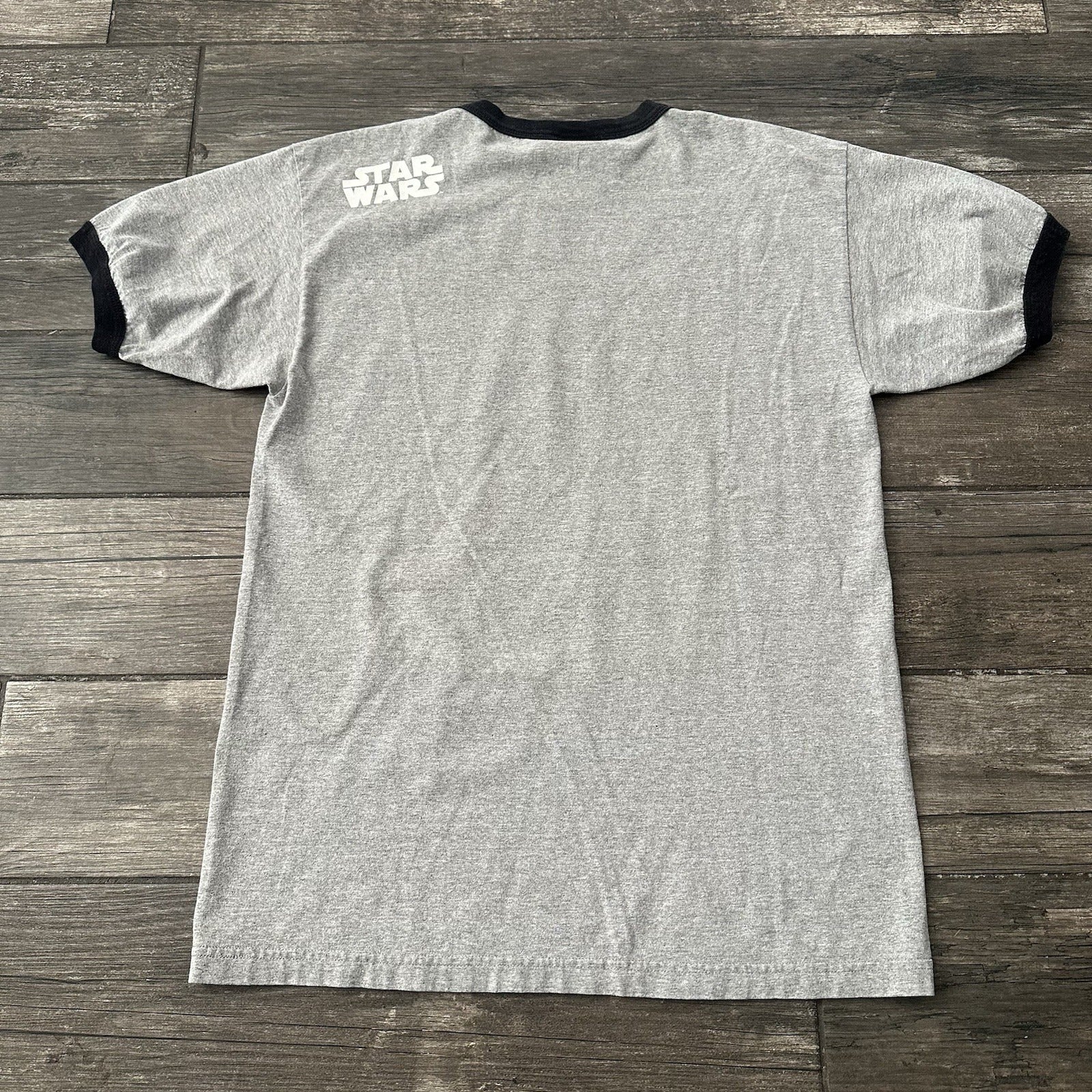 Y2K VTG STAR WARS RETURN OF THE JEDI GREY RINGER GRAPHIC MOVIE PROMO SHIRT SZ L Yesterday's Fits Clothing Fashion Vintage Streetwear Fashion Item