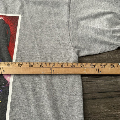 Y2K VTG STAR WARS RETURN OF THE JEDI GREY RINGER GRAPHIC MOVIE PROMO SHIRT SZ L Yesterday's Fits Clothing Fashion Vintage Streetwear Fashion Item