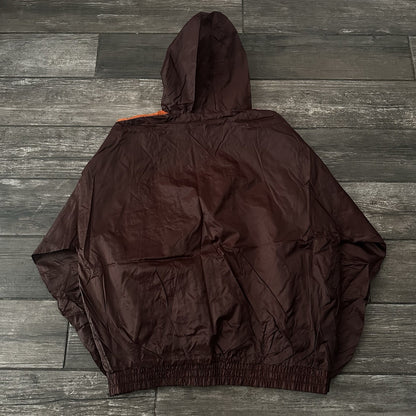 VTG CLEVELAND BROWNS WINDBREAKER WARM UP FOOTBALL NFL JACKET SZ L GAME DAY Yesterday's Fits Clothing Fashion Vintage Streetwear Fashion Item