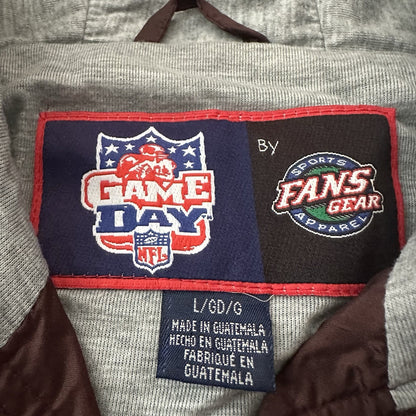 VTG CLEVELAND BROWNS WINDBREAKER WARM UP FOOTBALL NFL JACKET SZ L GAME DAY Yesterday's Fits Clothing Fashion Vintage Streetwear Fashion Item