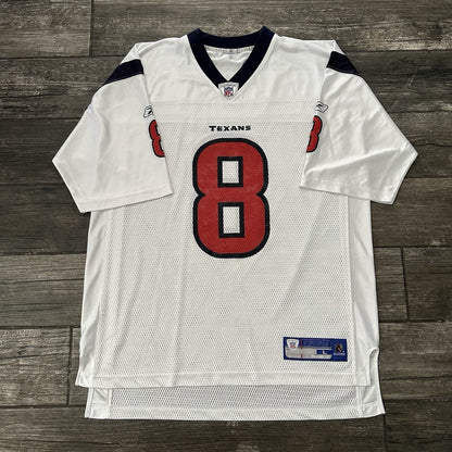 Y2K REEBOK NFL HOUSTON TEXANS DAVID CARR WHITE FOOTBALL JERSEY SZ L MESH Yesterday's Fits Clothing Fashion Vintage Streetwear Fashion Item