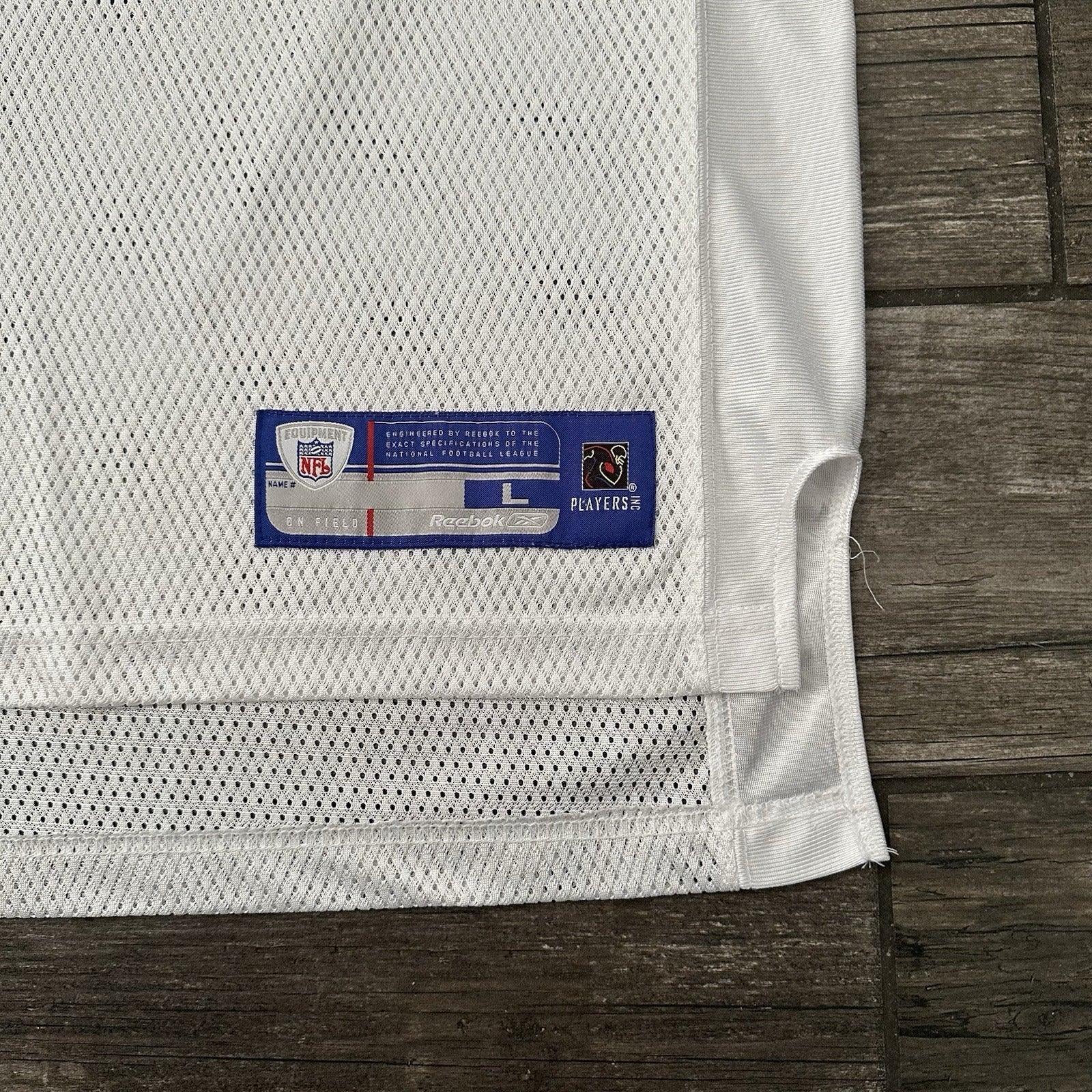 Y2K REEBOK NFL HOUSTON TEXANS DAVID CARR WHITE FOOTBALL JERSEY SZ L MESH Yesterday's Fits Clothing Fashion Vintage Streetwear Fashion Item