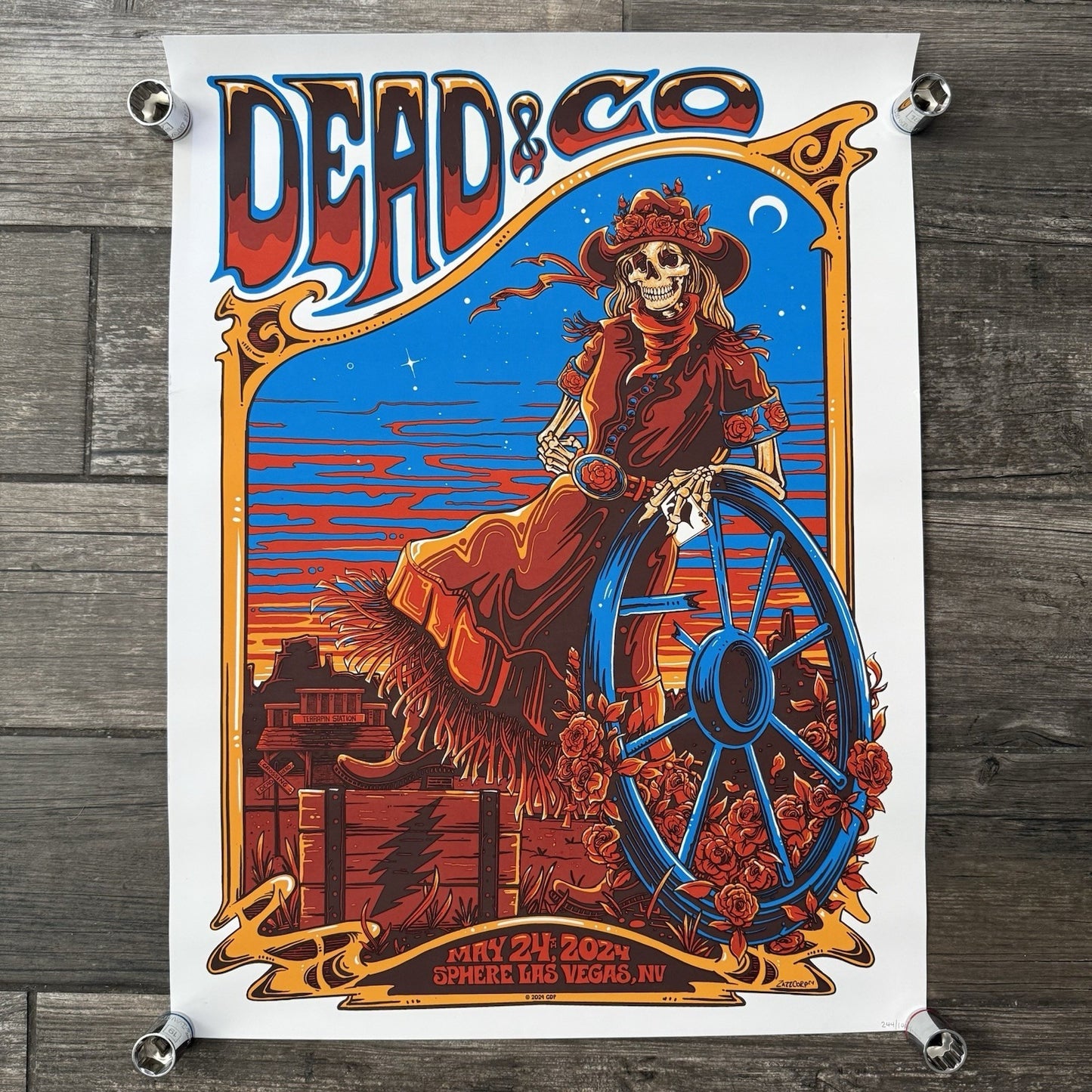 DEAD & COMPANY SPHERE LAS VEGAS MAY 24, 2024 CONCERT PROMO POSTER /1035 PO2 Yesterday's Fits Clothing Fashion Vintage Streetwear Fashion Item