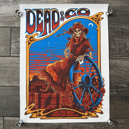 DEAD & COMPANY SPHERE LAS VEGAS MAY 24, 2024 CONCERT PROMO POSTER /1035 PO2 Yesterday's Fits Clothing Fashion Vintage Streetwear Fashion Item
