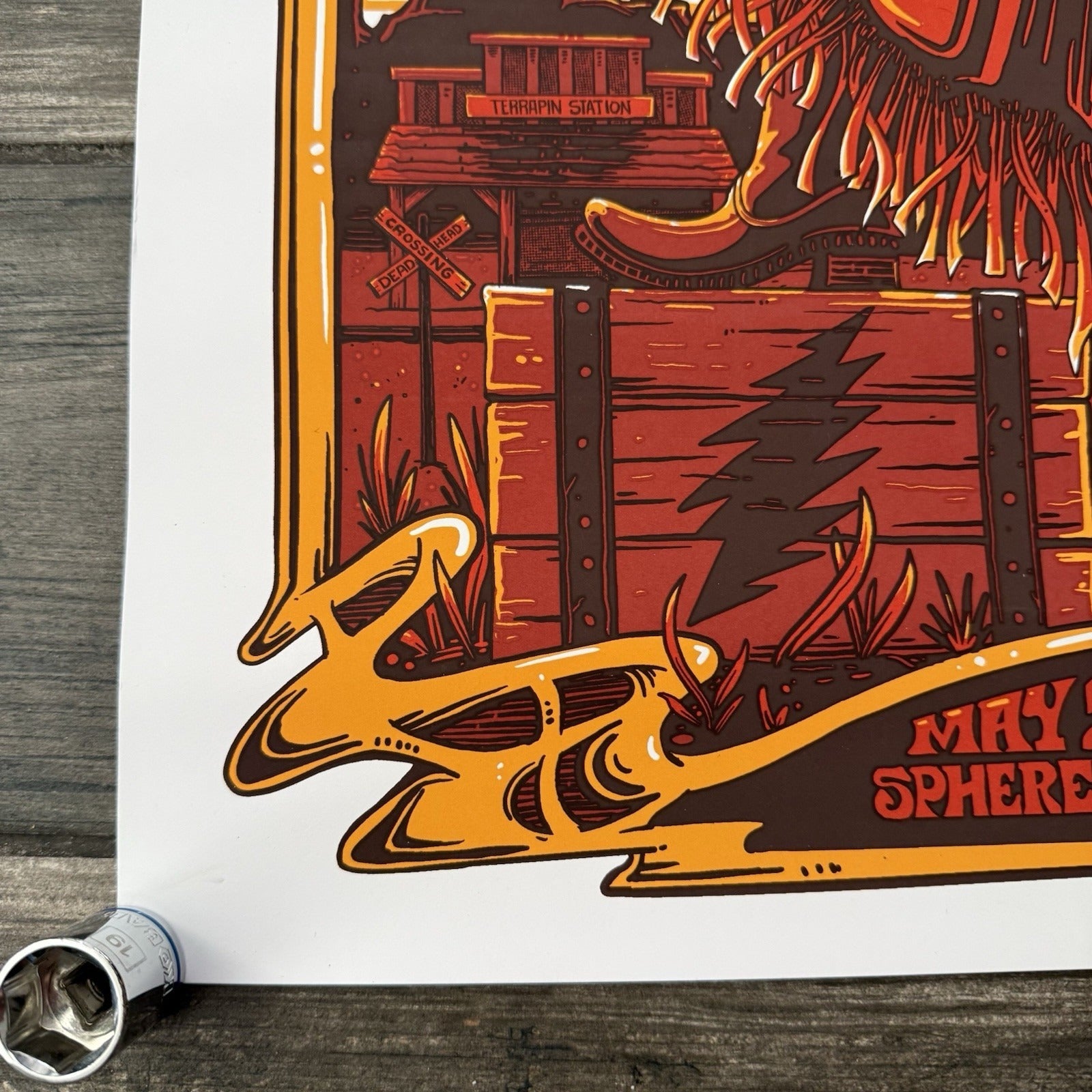 DEAD & COMPANY SPHERE LAS VEGAS MAY 24, 2024 CONCERT PROMO POSTER /1035 PO2 Yesterday's Fits Clothing Fashion Vintage Streetwear Fashion Item