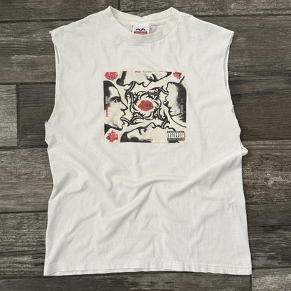 VTG RHCP RED HOT CHILI PEPPERS BLOOD SUGAR SEX MAGIK WHITE SLEEVELESS SHIRT M Yesterday's Fits Clothing Fashion Vintage Streetwear Fashion Item