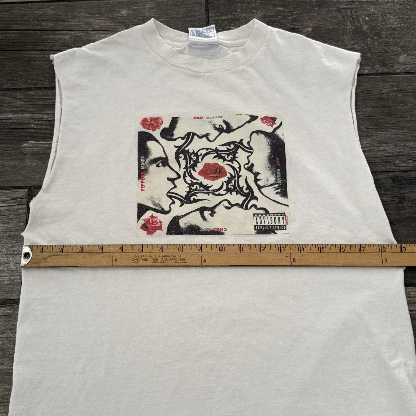 VTG RHCP RED HOT CHILI PEPPERS BLOOD SUGAR SEX MAGIK WHITE SLEEVELESS SHIRT M Yesterday's Fits Clothing Fashion Vintage Streetwear Fashion Item
