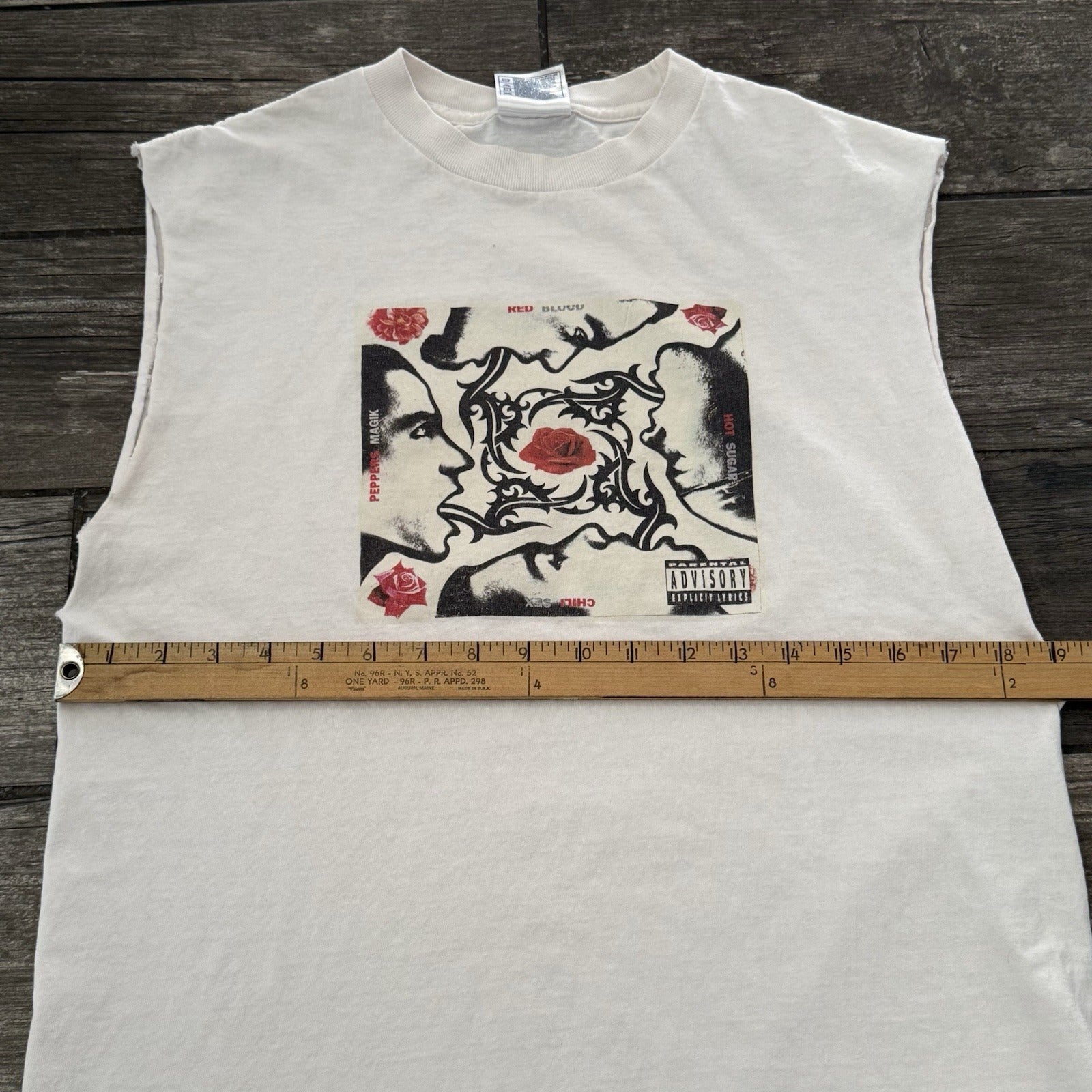 VTG RHCP RED HOT CHILI PEPPERS BLOOD SUGAR SEX MAGIK WHITE SLEEVELESS SHIRT M Yesterday's Fits Clothing Fashion Vintage Streetwear Fashion Item