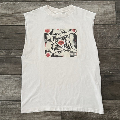 VTG RHCP RED HOT CHILI PEPPERS BLOOD SUGAR SEX MAGIK WHITE SLEEVELESS SHIRT M Yesterday's Fits Clothing Fashion Vintage Streetwear Fashion Item